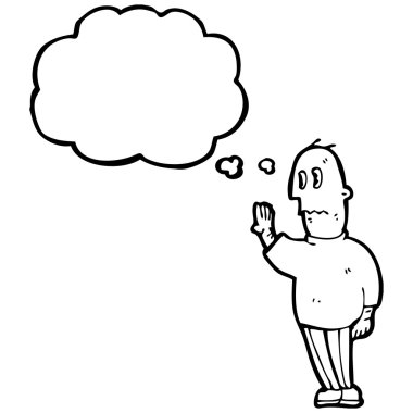 karikatür gergin adam