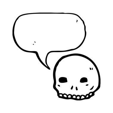 Graffiti stil halloween kafatası