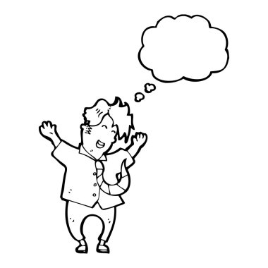 heyecanlı bir iş adamı