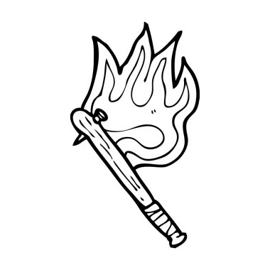 yanan beysbol sopası ile çivi