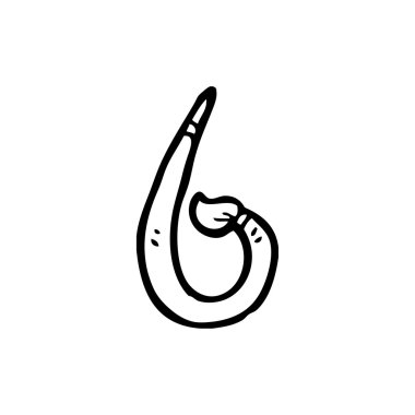 altı numara şeklinde boya fırçası