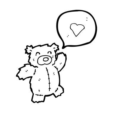 oyuncak ayı aşkın kalp