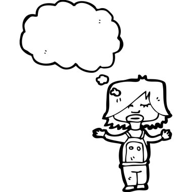 çocukla düşünce balonu