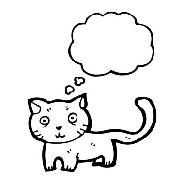 kedi ile konuşma balonu