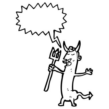 Şeytanla konuşma balonu