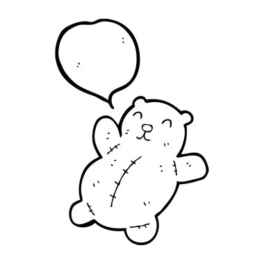 dikişli bir oyuncak ayı