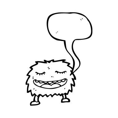 mutlu kürk topu canavar