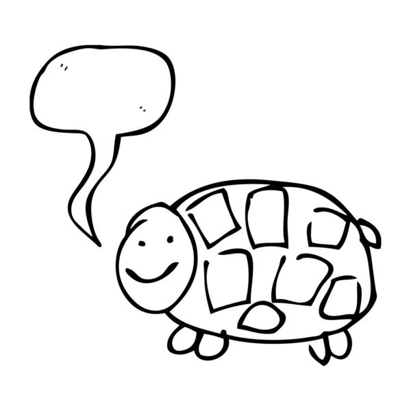 Happy tortoise — Stock Vector