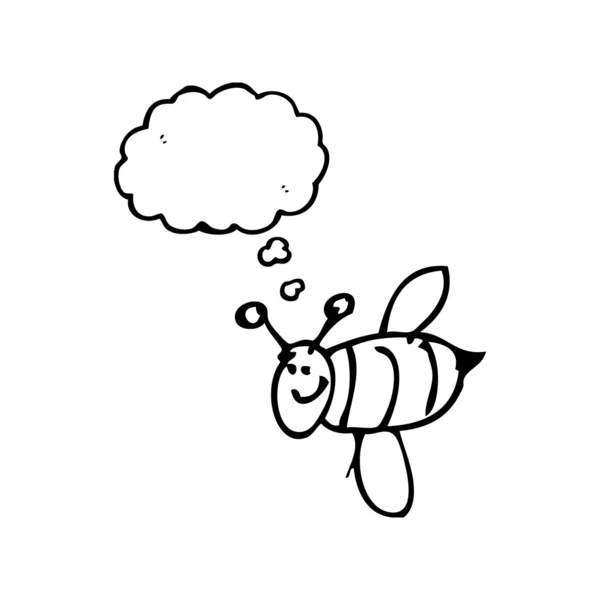 幸せな蜂 — ストックベクタ