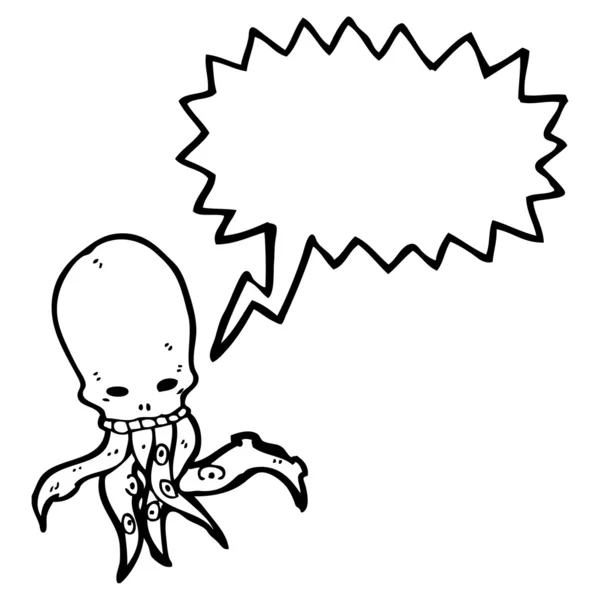 Crâne de tentacule — Image vectorielle