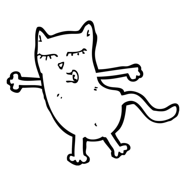 Танцующая кошка — стоковый вектор
