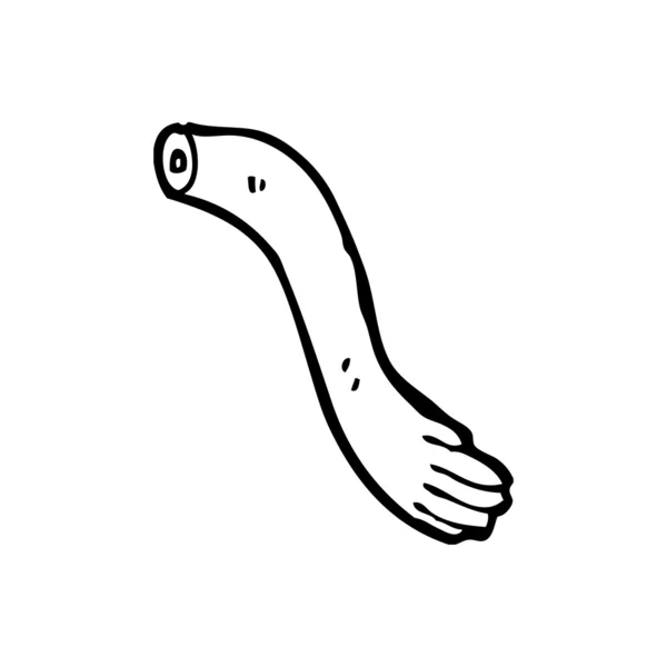 Desenhos animados braço — Vetor de Stock