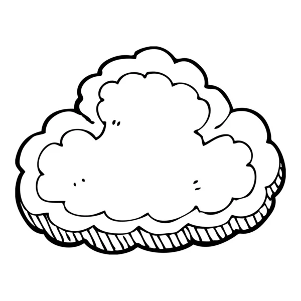 雲の描画 — ストックベクタ
