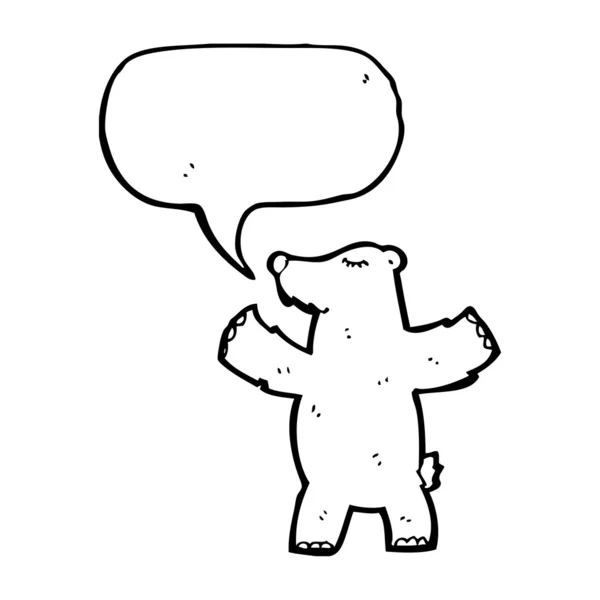 Talking bear — Stock Vector