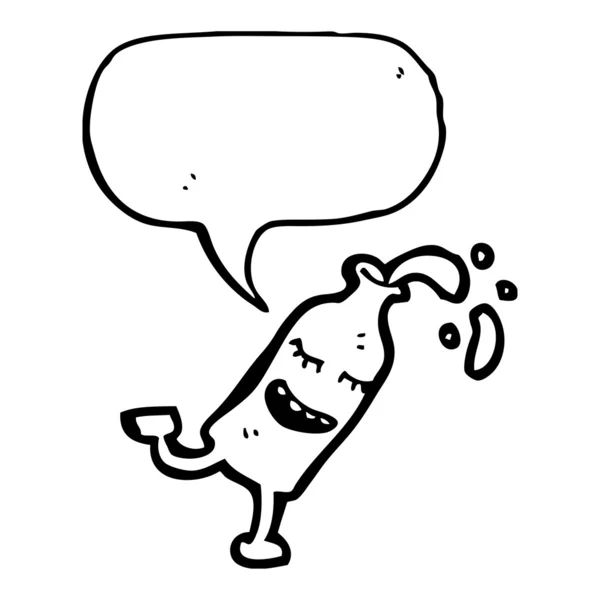 牛乳瓶の漫画のキャラクター — ストックベクタ