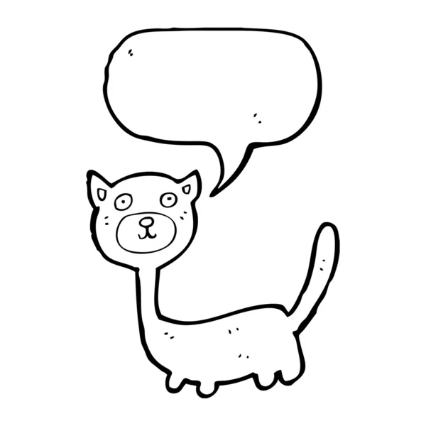 Funny talking cat — Stock Vector