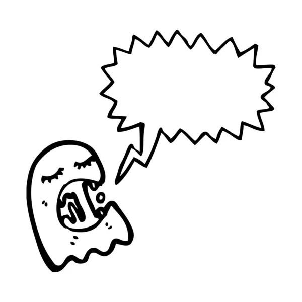 Fantasma divertido de dibujos animados — Vector de stock