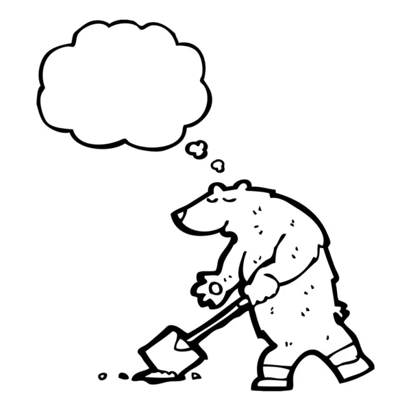 Creuser des ours — Image vectorielle