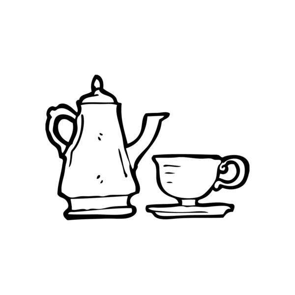 Set de té — Vector de stock