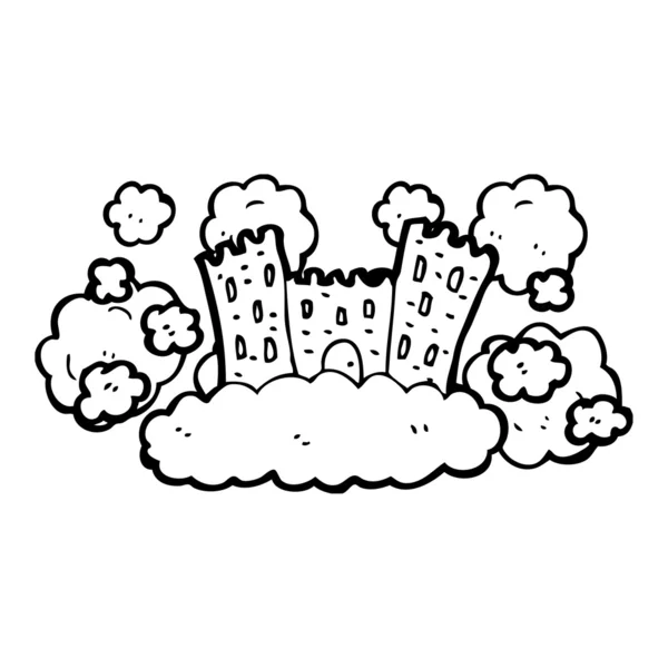 Märchenschloss am Himmel — Stockvektor