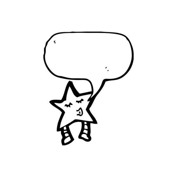 Star personnage de dessin animé — Image vectorielle