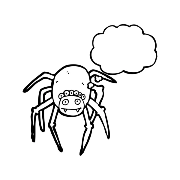 Vogelspinnen-Karikatur — Stockvektor