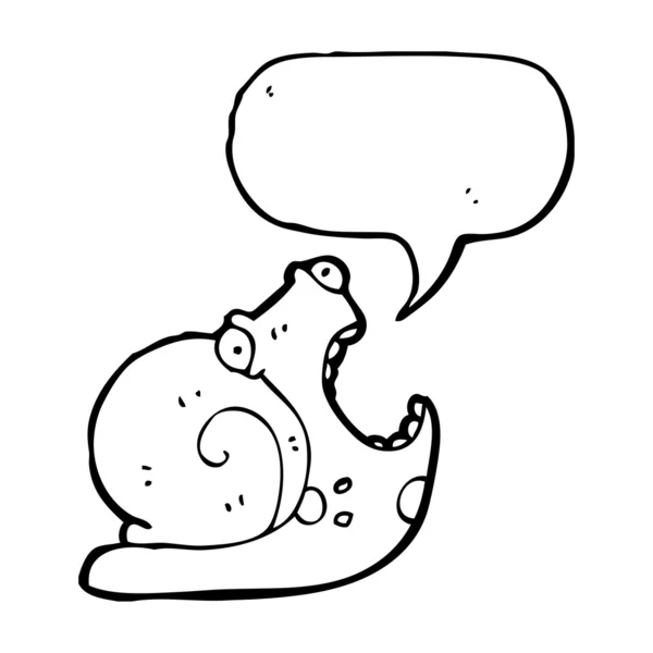 疯狂大喊蜗牛 — 图库矢量图片