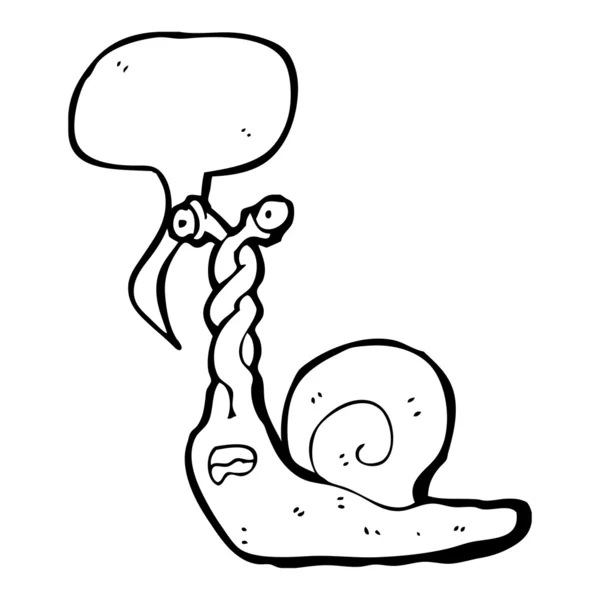 Crazy snail — Stock Vector