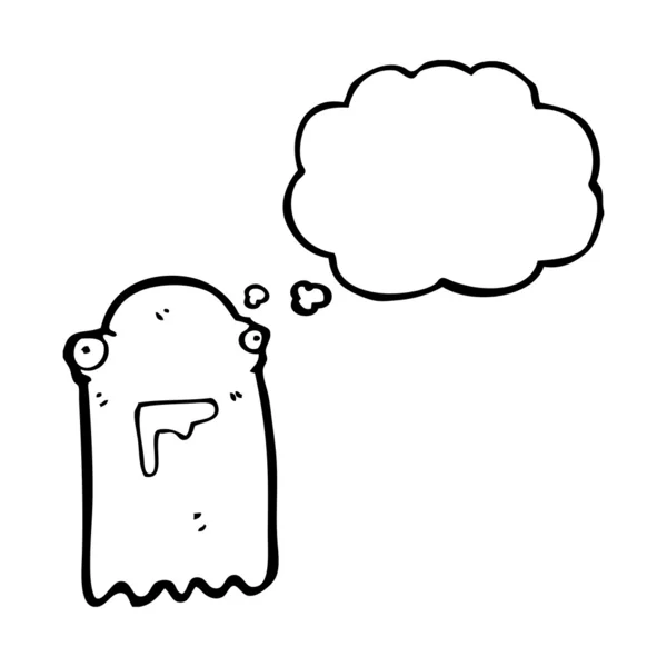 Fantasma feliz asqueroso — Vector de stock