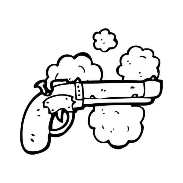 Pistola vieja — Vector de stock