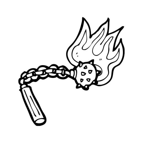 火焰球和链梅斯 — 图库矢量图片