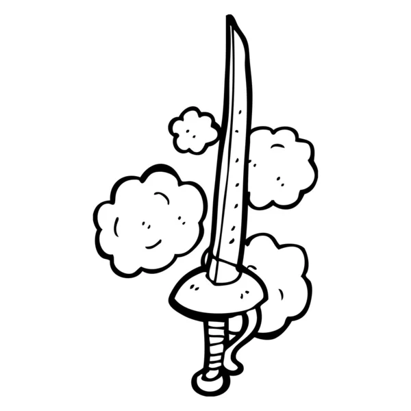 Старый меч — стоковый вектор