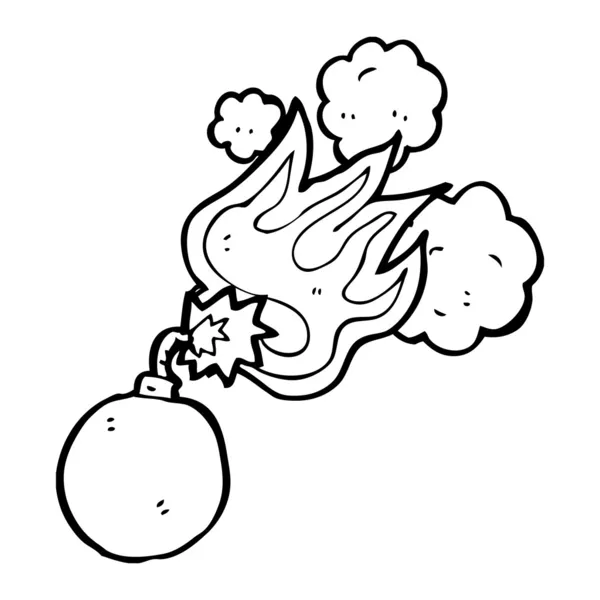 Bomba de dibujos animados — Vector de stock