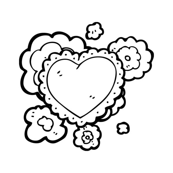 Liefde hart ontwerpelement — Stockvector