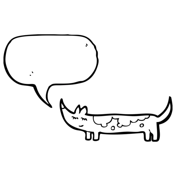 Langer Wursthund — Stockvektor