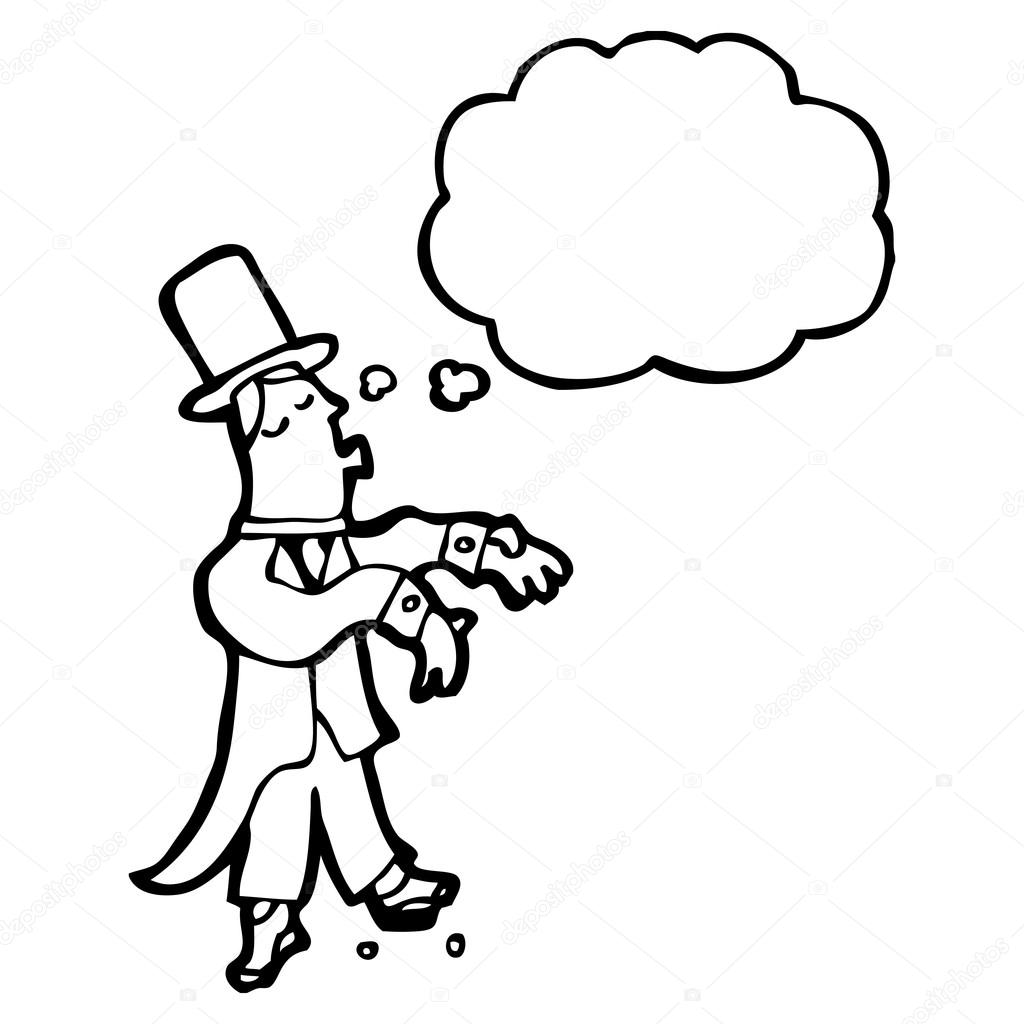 Cartoon Ballroom Dancing Man Stock Vector