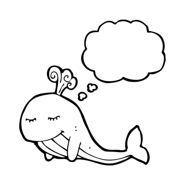 クジラの漫画 — ストックベクタ
