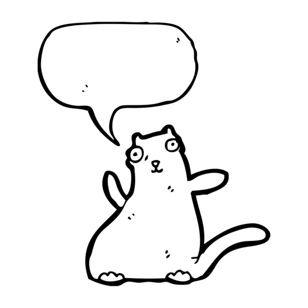 Смешная толстая кошка — стоковый вектор