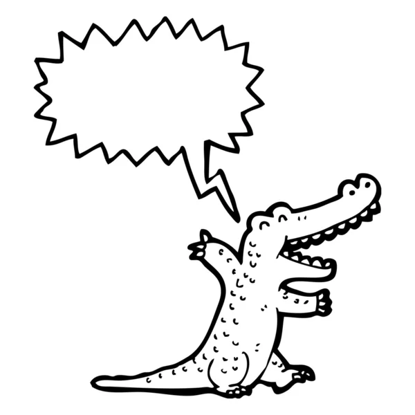 Happy crocodile — Stock Vector