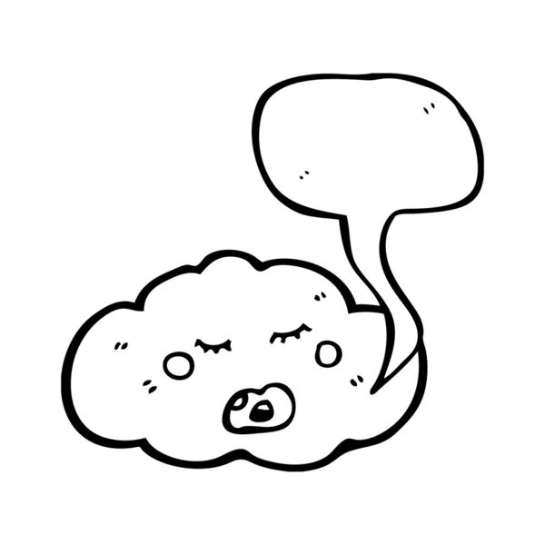 Cartoon cloud — Stock Vector