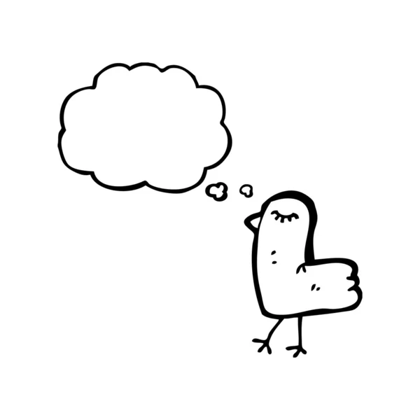 可爱的小鸡与语音泡沫 — 图库矢量图片