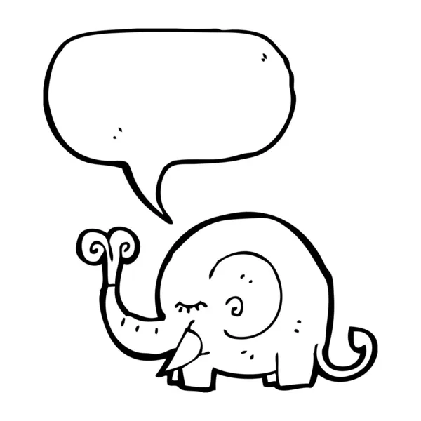 Kreslený slon — Stockový vektor