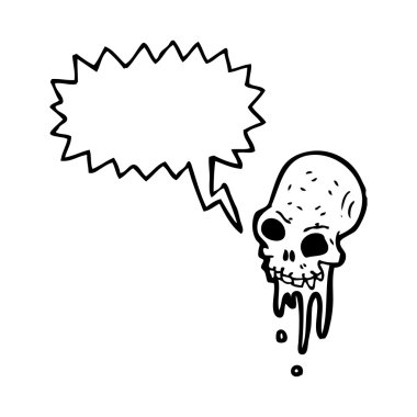 Brüt halloween kafatası