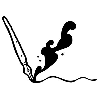 splattering tükenmez kalem