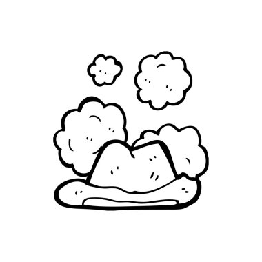 tozlu eski bir şapka