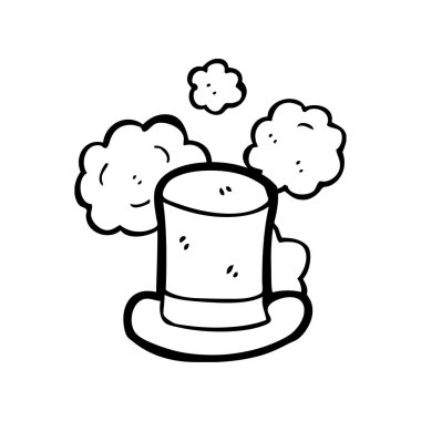 hırpalanmış eski üst şapka