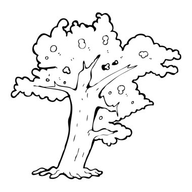 karikatür ağaç