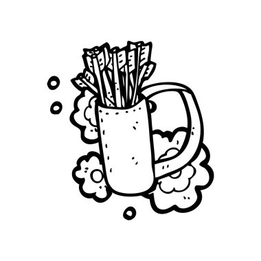 oklar karikatür dolu titredim