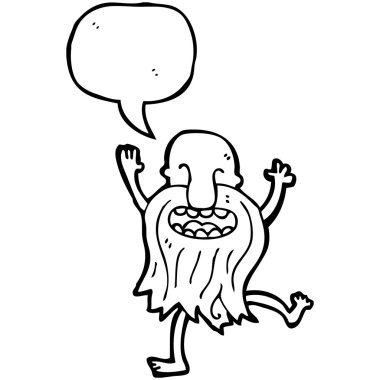 çizgi film yaşlı adam çıplak dans