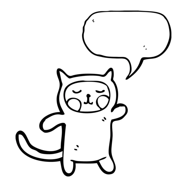 Gato hablando — Vector de stock